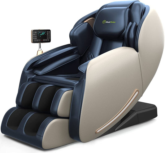 Massage Chair, Full Body Zero Gravity SL Track Massage Chair, Shiatsu Massage Chair Recliner with Heat Body Scan Foot Roller, Favor-06