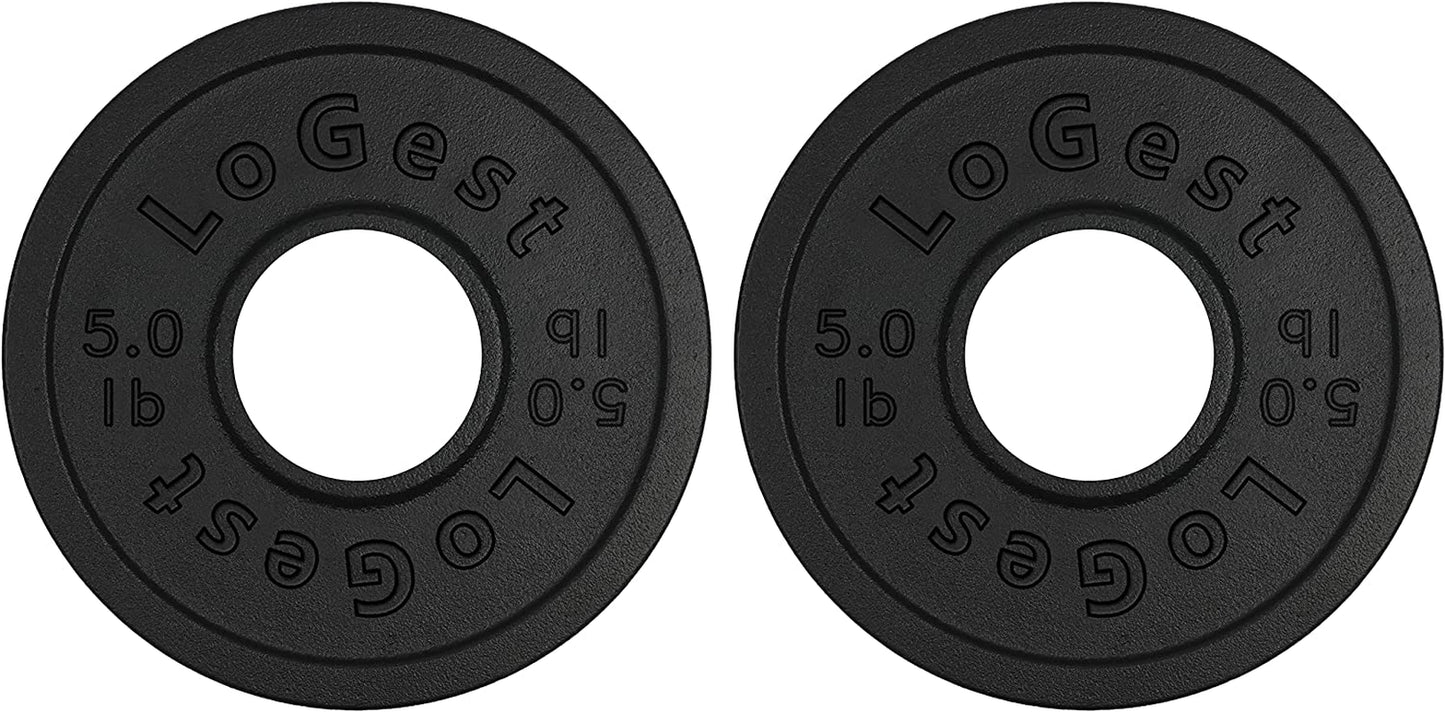 Olympic Weight Plate Set - Pair of 2 Weight Plates for Olympic Bars, Ideal for Strength Training and Balance Enhancement, Available in 2.5LB, 5LB, and 10LB Options