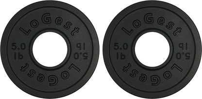 Olympic Weight Plate Set - Pair of 2 Weight Plates for Olympic Bars, Ideal for Strength Training and Balance Enhancement, Available in 2.5LB, 5LB, and 10LB Options