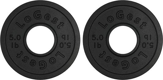 Olympic Weight Plate Set - Pair of 2 Weight Plates for Olympic Bars, Ideal for Strength Training and Balance Enhancement, Available in 2.5LB, 5LB, and 10LB Options