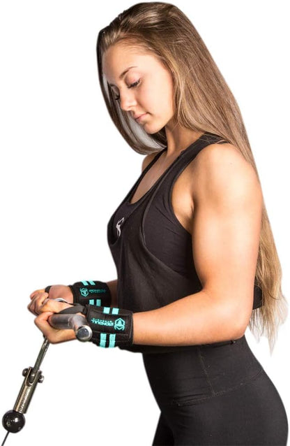 Women Wrist Wraps with Thumb Loops - 12" Professional Grade - Wrist Support Brace and Compression for Cross Training, Weight Lifting, Powerlifting, Strength Training