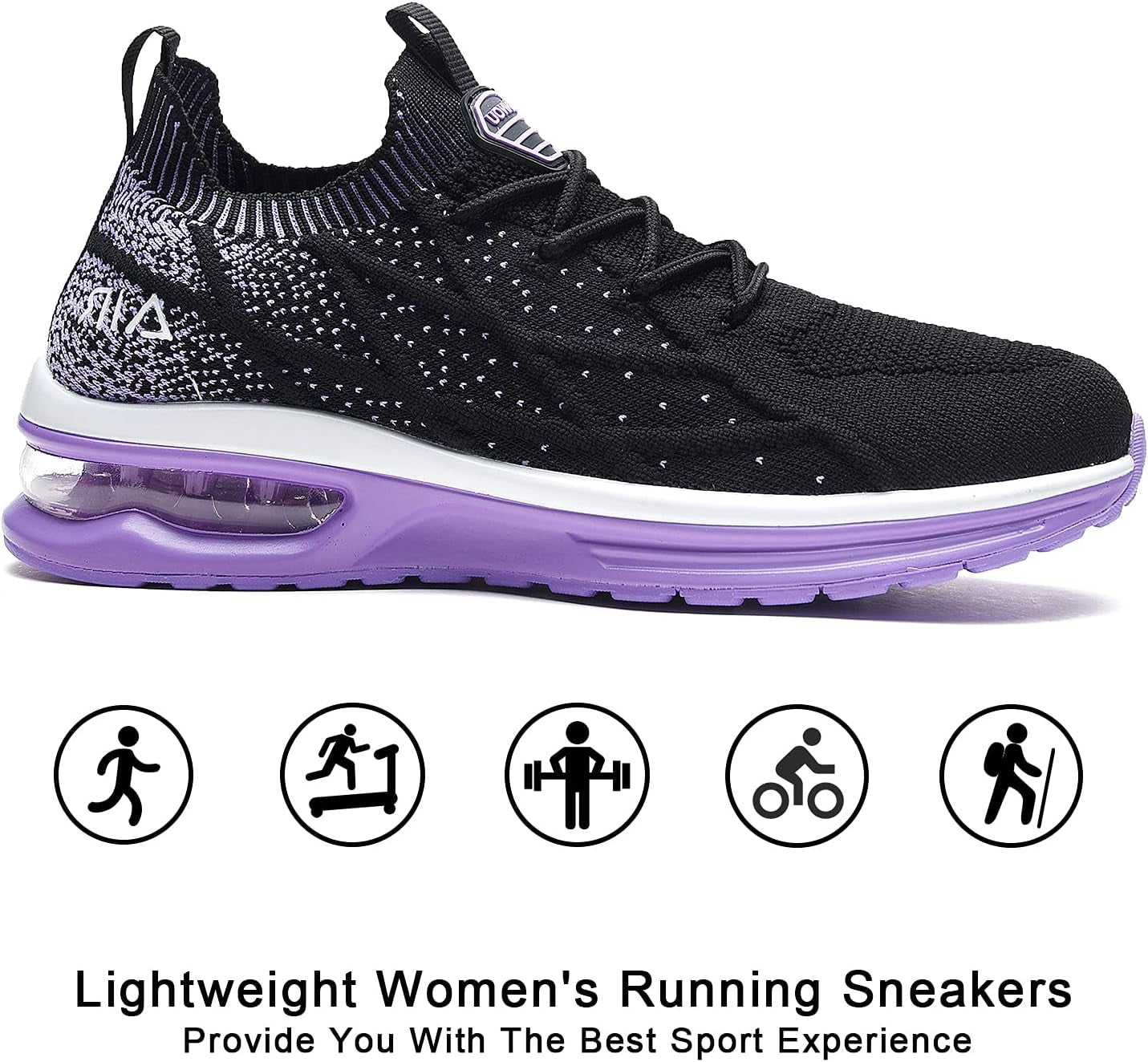 Women'S Air Running Shoes Breathable Athletic Tennis Shoes Sport Walking Sneakers