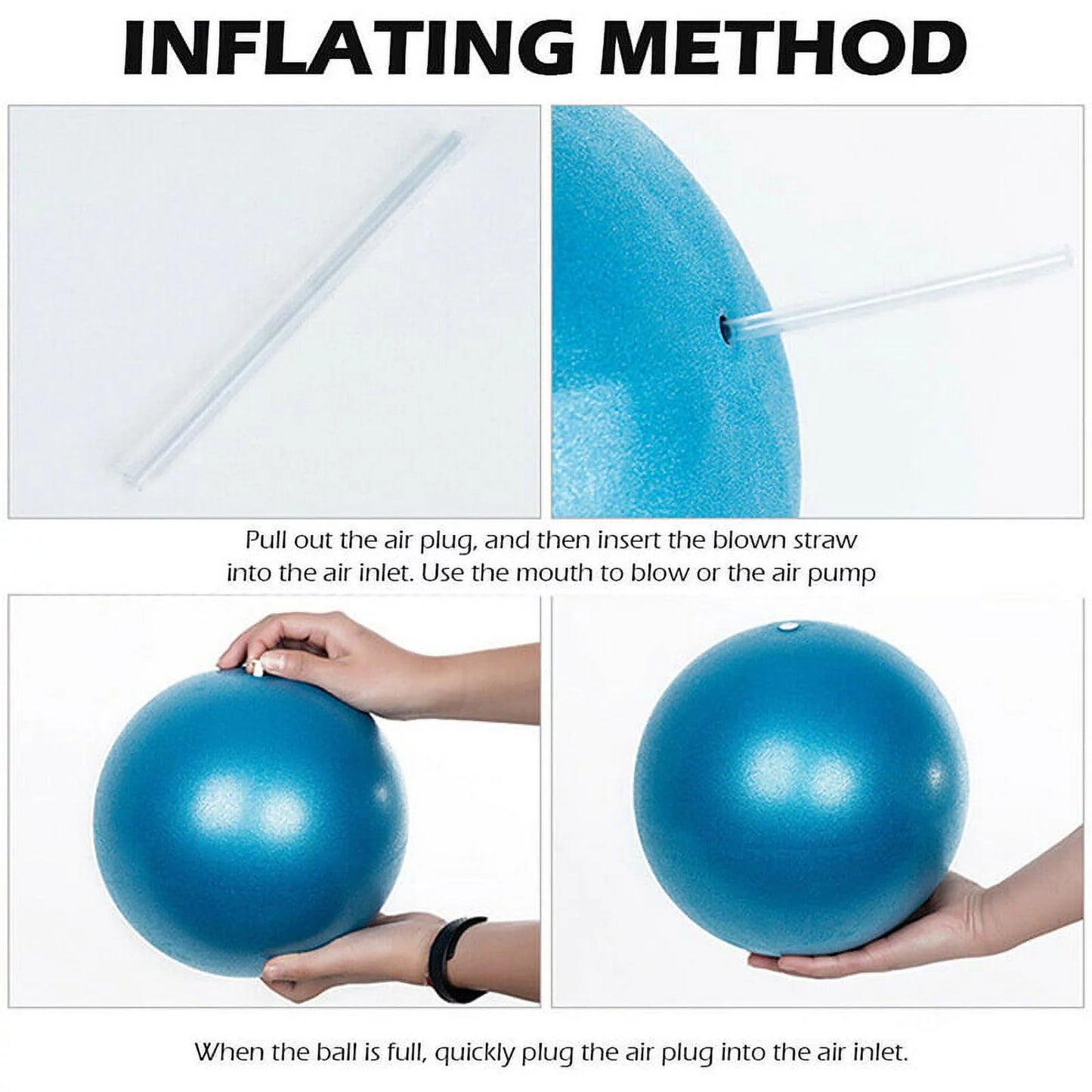 Pilates Yoga Exercise Ball Stability Ball Fitness Ball Balance Physical Therapy Ball for Home Gym