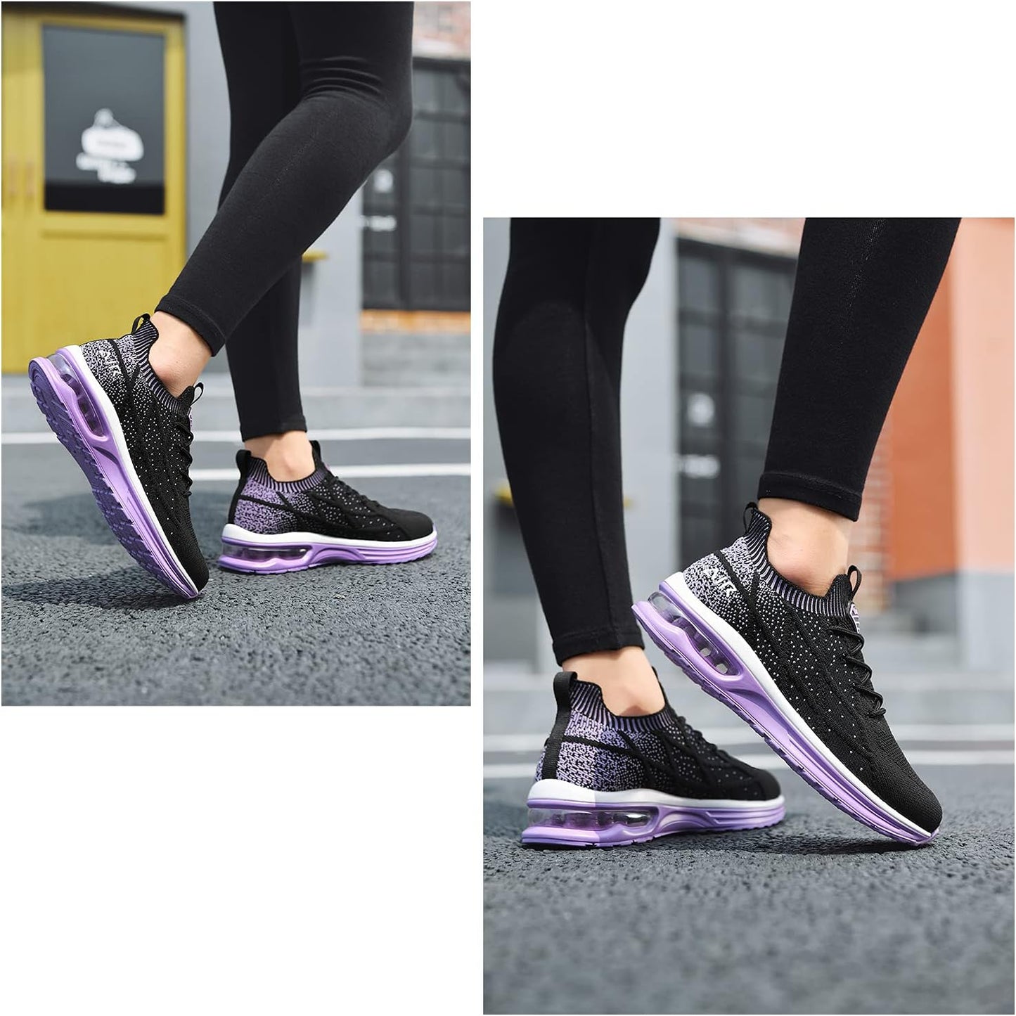 Women'S Air Running Shoes Breathable Athletic Tennis Shoes Sport Walking Sneakers