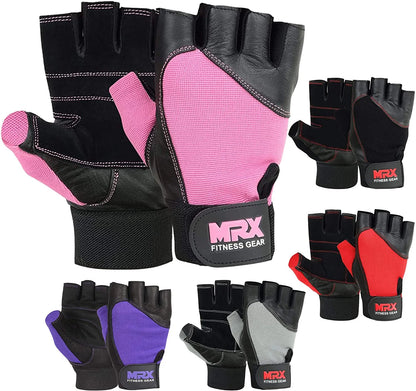 Weight Lifting Gloves Gym Training Bodybuilding Fitness Glove Workout Men & Women Pink XS