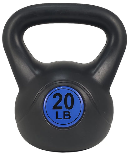 Wide Grip Kettlebell Exercise Fitness Weight Set, 3-Pieces: 10Lb, 15Lb and 20Lb Kettlebells