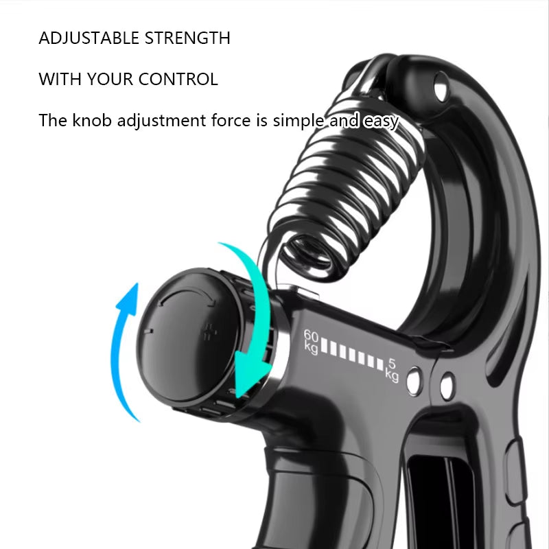 Grip Strength Trainer Forearm Strengthener Hand Squeezer Adjustable Resistance Hand Grip Strengthener for Muscle Building