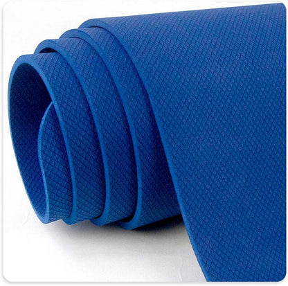 Large TPE Yoga Mat - 72"X 32" X 1/4 Inch -Eco Friendly SGS Certified -Non Slip Bolster with Carrying Bag for Home Gym, Pilates & Floor Outdoor Exercises